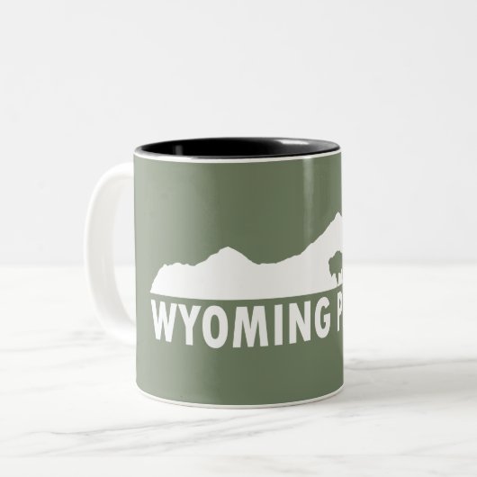 Wyoming bitte zweifarbige tasse (Vorderseite Links)