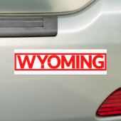 Wyoming Briefmarke Autoaufkleber (Auf Auto)