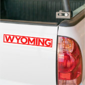 Wyoming Briefmarke Autoaufkleber (Auf Lkw)