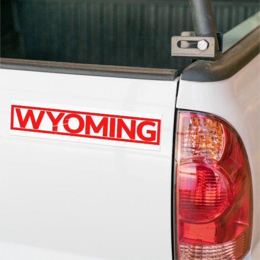 Wyoming Briefmarke Autoaufkleber (Auf Lkw)
