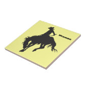 Wyoming Bucking Horse Tile Fliese (Seite)