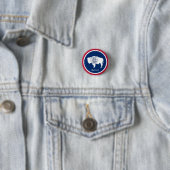 Wyoming Button, patriotische Wyoming Flag Mode Button (Beispiel)
