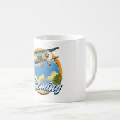 Wyoming-Cartoon-Logo Kaffeetasse (VorderseiteRechts)