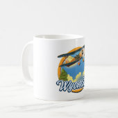 Wyoming-Cartoon-Logo Kaffeetasse (Vorderseite Links)