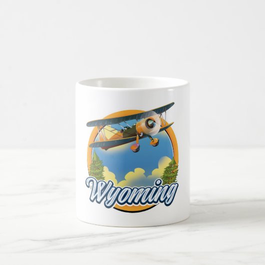 Wyoming-Cartoon-Logo Kaffeetasse (Mittel)