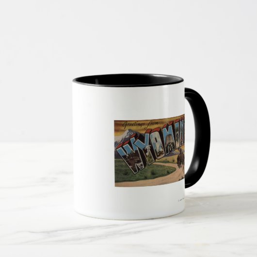 Wyoming (Cowboy)Große BriefszenenWyoming Tasse (VorderseiteRechts)