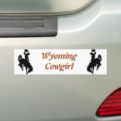 Wyoming-Cowgirl Autoaufkleber (Auf Auto)
