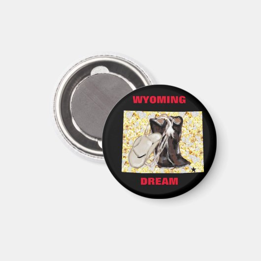 WYOMING DREAM MAGNET (Vorderseite/Rückseite)