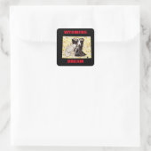 WYOMING DREAM QUADRATISCHER AUFKLEBER (Tasche)