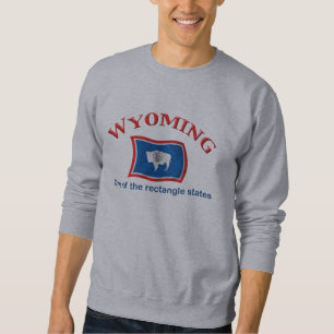 Wyoming - ein Rechteck-Staat Sweatshirt