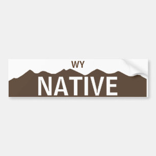 Wyoming-Eingeborener Autoaufkleber