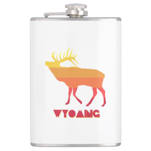 Wyoming Elk Flachmann