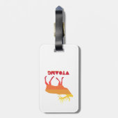 Wyoming Elk Gepäckanhänger (Rückseite vertikal)