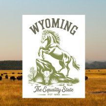 Wyoming Equality Staat Bucking Horse