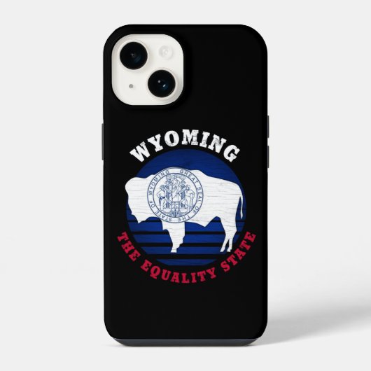 WYOMING EQUALITY STATE FLAG iPhone HÜLLE (Rückseite)