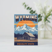 Wyoming Equality State Postkarte (Stehend Vorderseite)