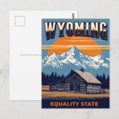 Wyoming Equality State Postkarte (Vorne/Hinten)
