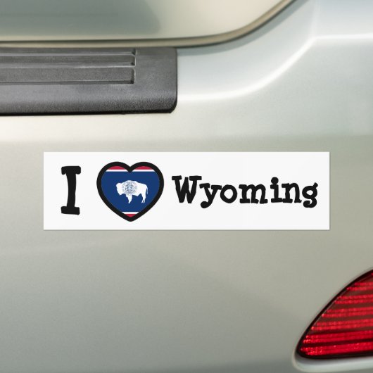 Wyoming Flag Autoaufkleber (Auf Auto)