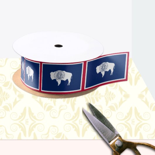 Wyoming Flag Band, USA, Wyoming Mode /sports Satinband