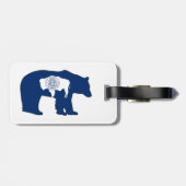 Wyoming Flag Bär Gepäckanhänger (Rückseite horizontal)
