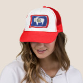 Wyoming Flag Hat Truckerkappe (Beispiel)