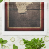 Wyoming Flag Küchentuch (Gefaltet)