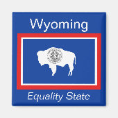 Wyoming Flag Magnet (Vorne)
