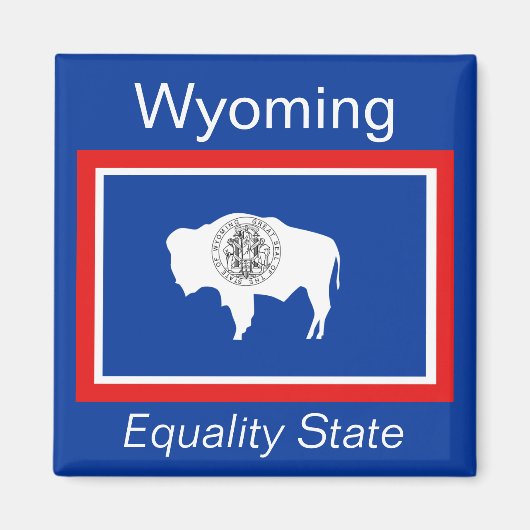 Wyoming Flag Magnet (Vorne)