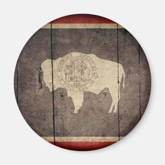 Wyoming Flag Magnet (Vorne)