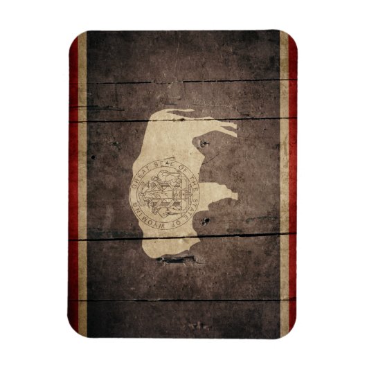 Wyoming Flag Magnet (Vertikal)