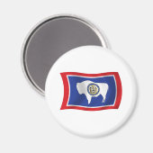 Wyoming Flag Magnet (Vorderseite/Rückseite)