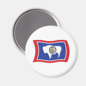Wyoming Flag Magnet (Vorderseite/Rückseite)
