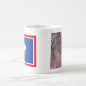 Wyoming Flag + Map-Tasse Kaffeetasse (Mittel)