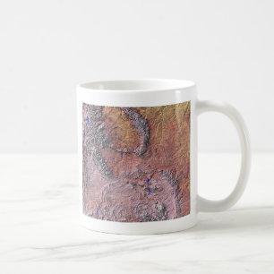 Wyoming Flag + Map-Tasse Kaffeetasse