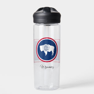 Wyoming Flag, Patriotic USA, Wyoming Trinkflasche