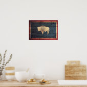 Wyoming Flag Poster (Küche)