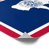 Wyoming Flag Poster (Ecke)