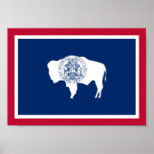 Wyoming Flag Poster (Vorne)