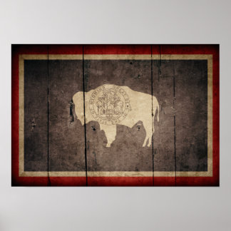 Wyoming Flag Poster