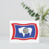 Wyoming Flag Postkarte (Stehend Vorderseite)