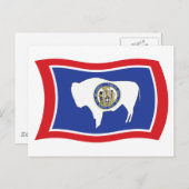 Wyoming Flag Postkarte (Vorne/Hinten)