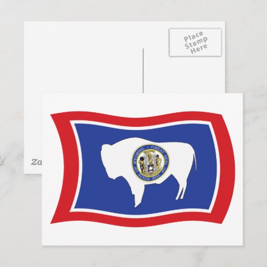 Wyoming Flag Postkarte (Vorne/Hinten)