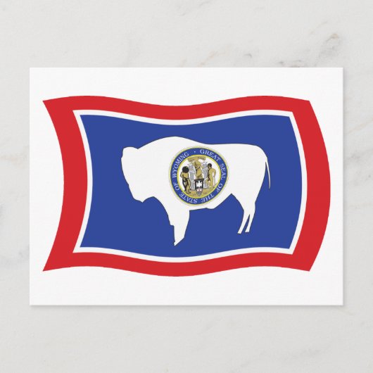 Wyoming Flag Postkarte (Vorderseite)