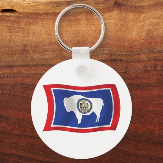 Wyoming Flag Schlüsselanhänger (Vorderseite)