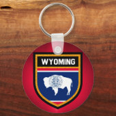 Wyoming Flag Schlüsselanhänger (Vorderseite)