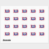 Wyoming Flag Sticker (Blatt)