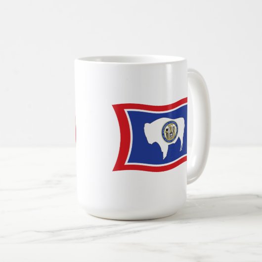 Wyoming Flag Tasse (VorderseiteRechts)