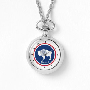 Wyoming Flag & Wyoming fashion USA /design watch Armbanduhr