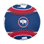 Wyoming Flag, Wyoming sport / Baseball Balls (Rückseite)