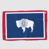 Wyoming Flag & Wyoming Staat USA Golf/Sportfans Golfhandtuch (Horizontal)